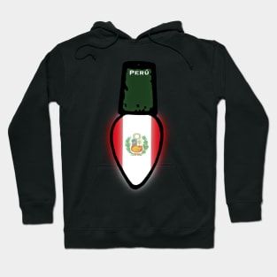 Peru Flag Christmas Light Hoodie